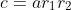 c= ar_1r_2
